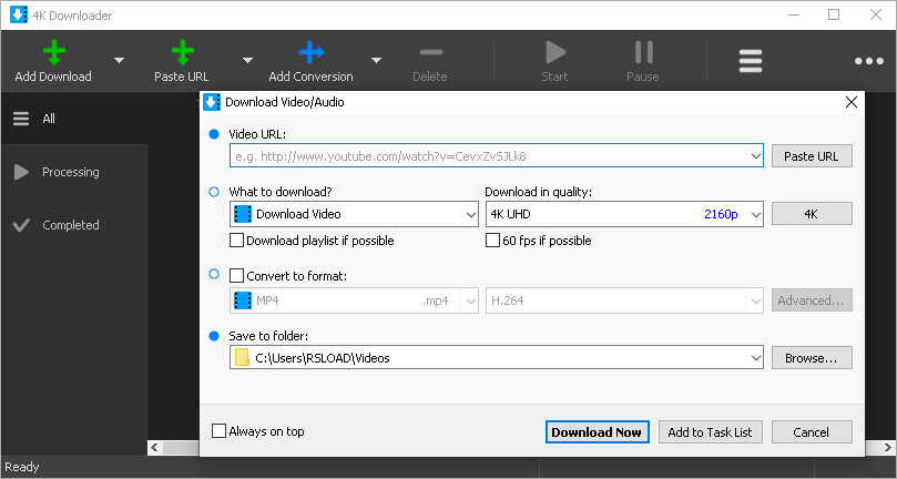 4KSoftware 4K Downloader